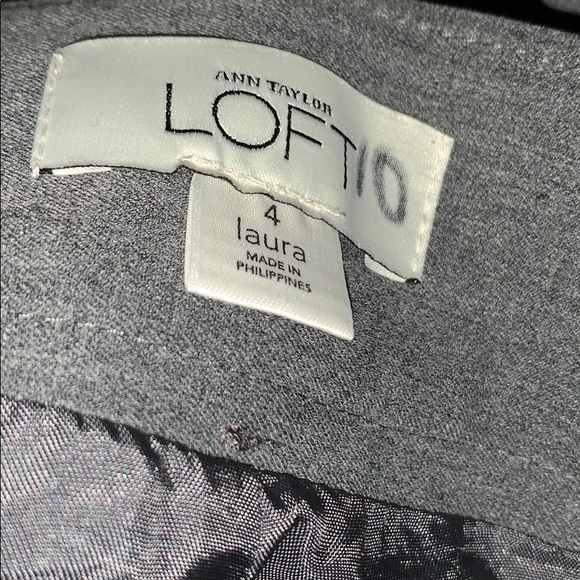 Ann Taylor LOFT gray 4 Laura trouser - Picture 6 of 6